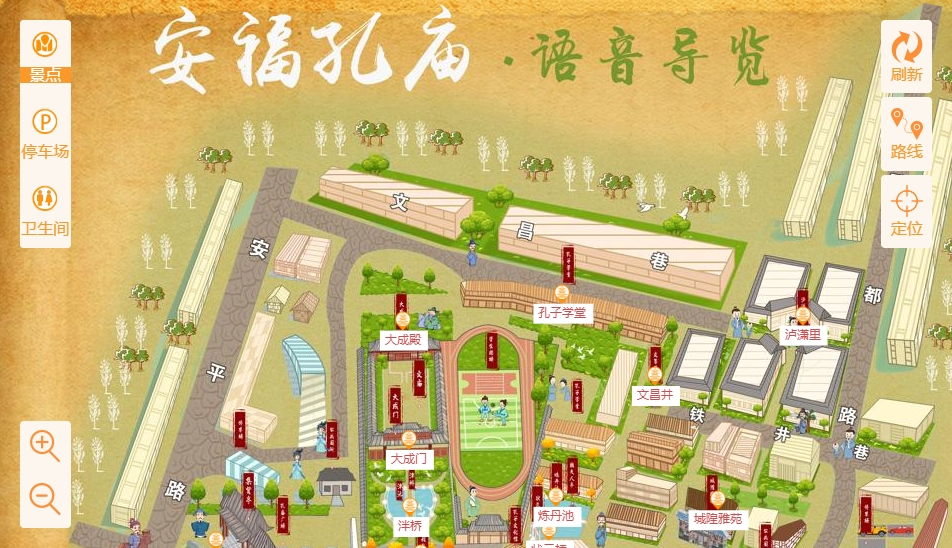孟村手绘地图：智慧景区智能化服务的延伸